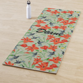Vögel und Blume Yogamatte