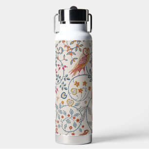 Vogel- und Blumenmuster, William Morris Trinkflasche