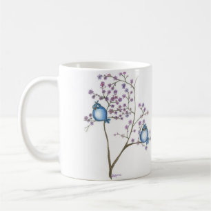 Vögel und Blüten-Tasse Kaffeetasse