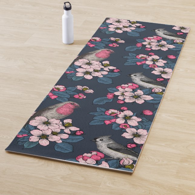 Vögel und Blüten Yogamatte (Beispiel)