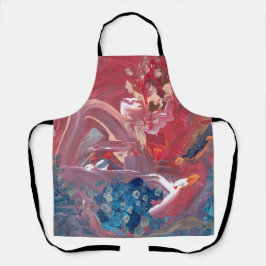 Vogel und die All-Over-Print-Schürze am See Schürze