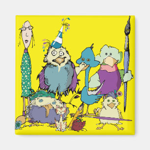 Vögel und Freunde Magnet