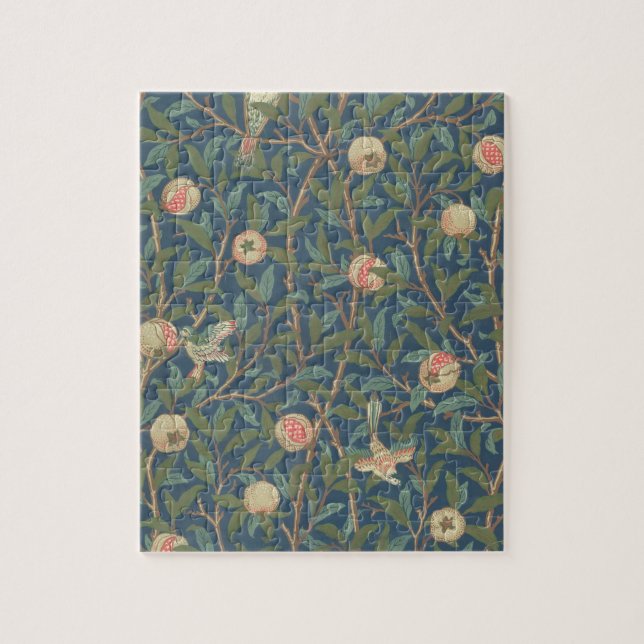 "Vogel-und Granatapfel-" Tapeten-Entwurf, Druckb Puzzle (Vertikal)