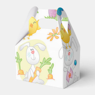 Vögel und Häschen Geschenkschachtel