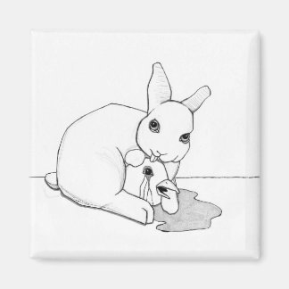 Vogel und Hase (2/3) (2"x2") Magnet