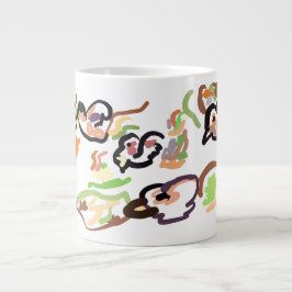 Vögel und Herbst Jumbo-Tasse