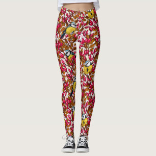 Vögel und Hunde Rose Hüften Leggings