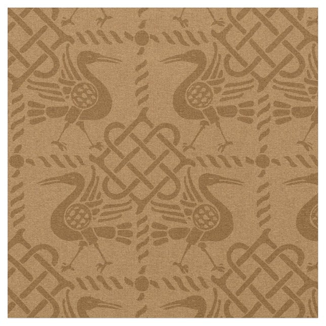 Vögel und Knochen mit gotischer Wiederbelebung Stoff (Nahaufnahme)