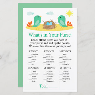 Vögel und Nest Was ist in Ihrer Baby-Show für Hand