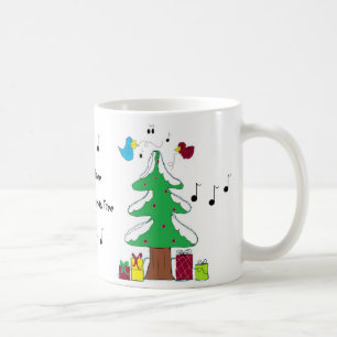 Vögel und Noten Tasse