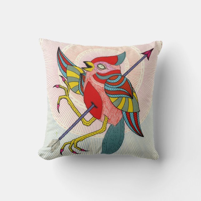 Vögel und Pfeile Kissen (Vorderseite)