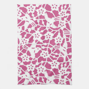 Vogel und Plum Blossom, japanisches Design Geschirrtuch