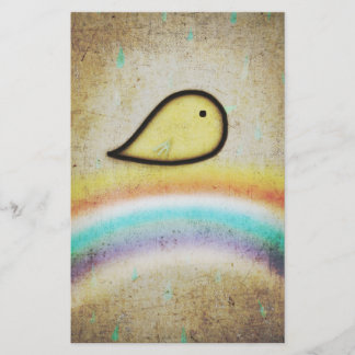 Vögel und Regenbogen Briefpapier