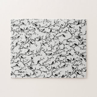 Vögel und Sakura Zweige Japanische Malerei Puzzle