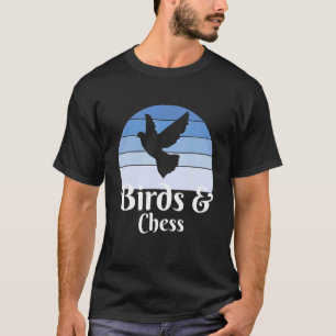Vögel und Schach T-Shirt