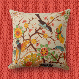 Vögel und Schmetterlinge Kissen