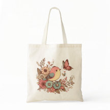 Vogel und Schmetterlinge