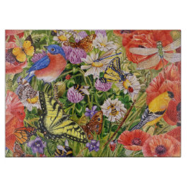 Vogel-und Schmetterlings-Glasschneiden-Brett Schneidebrett