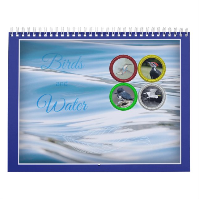 Vögel und Wasser-(mittelgroßer) Kalender (Titelbild)
