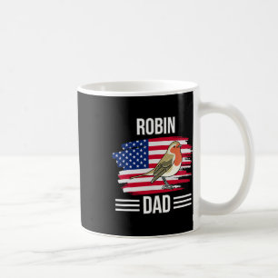 Vogel uns Flagge 4. Juli Vatertag Robin Papa Kaffeetasse