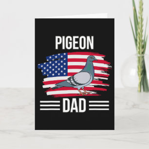 Vogel uns Flagge 4. Juli Vatertag Taube Vater Karte