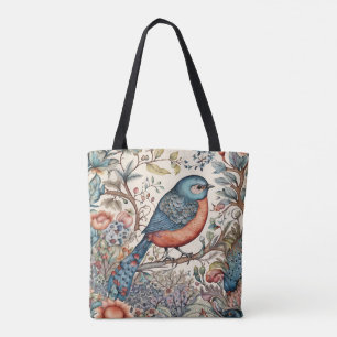 Vogel, Vintage skandinavisches Stoffdesign