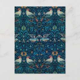 Vögel (Vintages Blumenmuster) (von William Morris) Postkarte