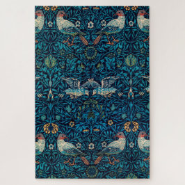 Vögel (Vintages Blumenmuster) (von William Morris) Puzzle