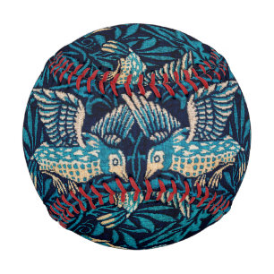 Vögel (Vintages Tiermuster) (von William Morris) Baseball