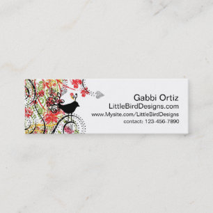 Vogel-Visitenkarte, Vernetzungs-Karte Mini Visitenkarte