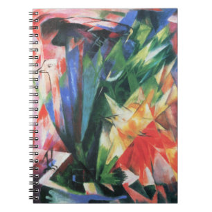 Vögel (Vogel) von Franz Marc, Vintag Cubism Art Notizblock