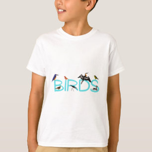 Vögel Vogelarten Vogelbeobachtung Text T-Shirt