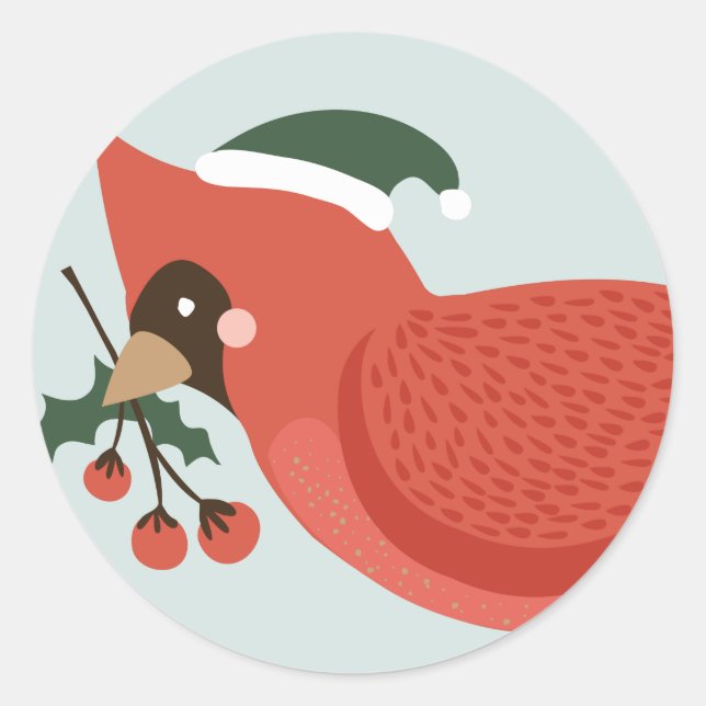 Vögel von Feather Holiday Stickers (Vorderseite)