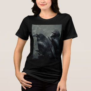 Vögel von Feather Pair of Crows, Ravens Tshirt