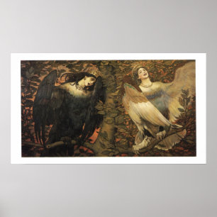 Vögel von Freude und Trauerplakat Poster