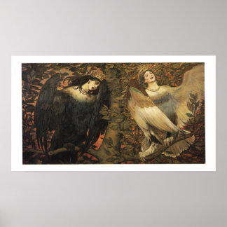 Vögel von Freude und Trauerplakat Poster