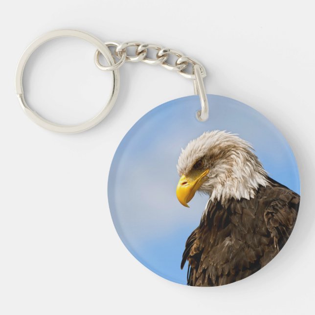 Vogel von Pray Bald Eagle Schlüsselanhänger (Vorderseite)