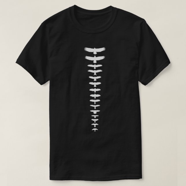 Vögel von Prey White im Vereinigten Königreich T-Shirt (Design vorne)