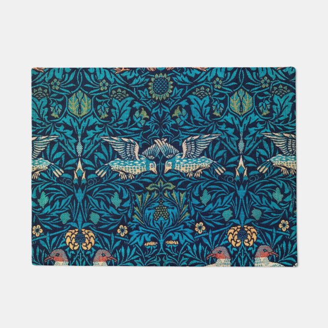 Vögel von William Morris Fußmatte (Vorderseite)