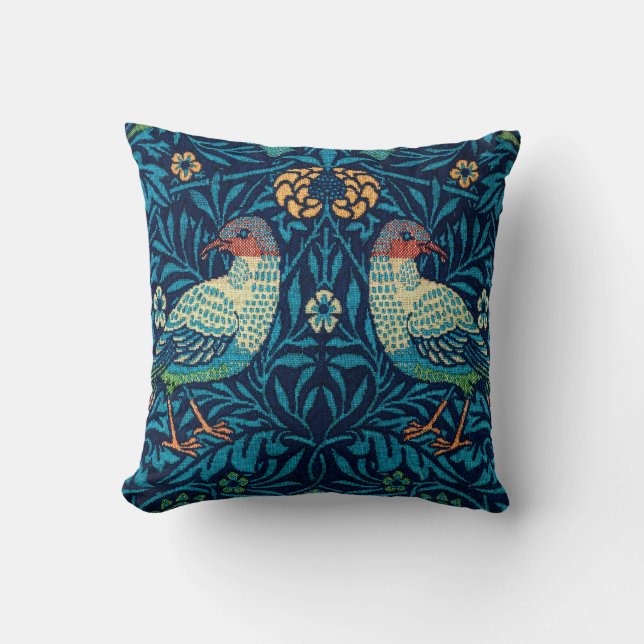 Vögel von William Morris  Kissen (Vorderseite)