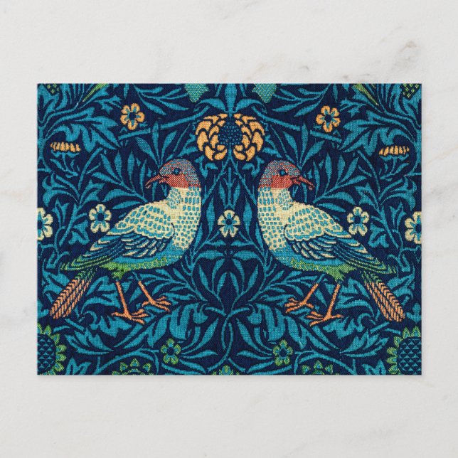 Vögel von William Morris Postkarte (Vorderseite)