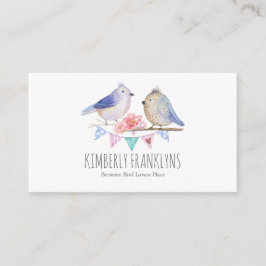 Vogel-Waldmärchenland-Aquarell Visitenkarte