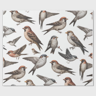 VOGEL WALLPAPER  GESCHENKPAPIER