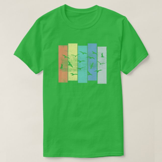 Vögel wandernde Vögel T-Shirt (Design vorne)