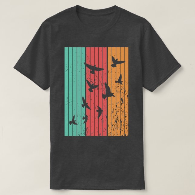 Vögel wandernder Vögel 2 T-Shirt (Design vorne)