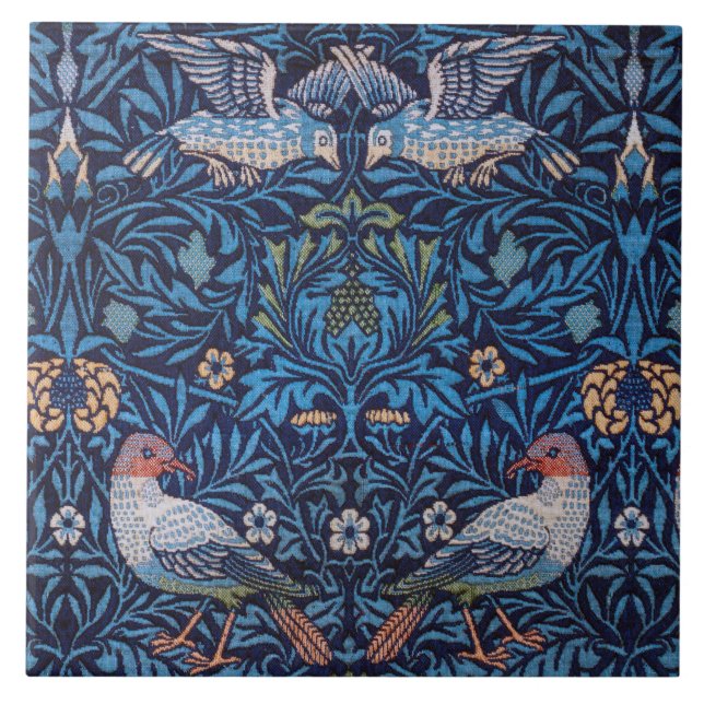 Vögel, William Morris Fliese (Vorderseite)