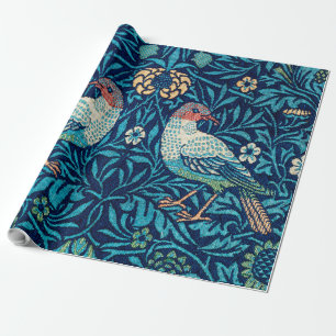 Vögel, William Morris Geschenkpapier