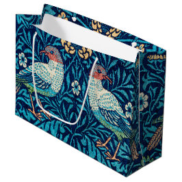 Vögel, William Morris große Geschenktasche Geschenktüte