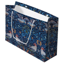 Vögel, William Morris große Geschenktasche Große Geschenktüte