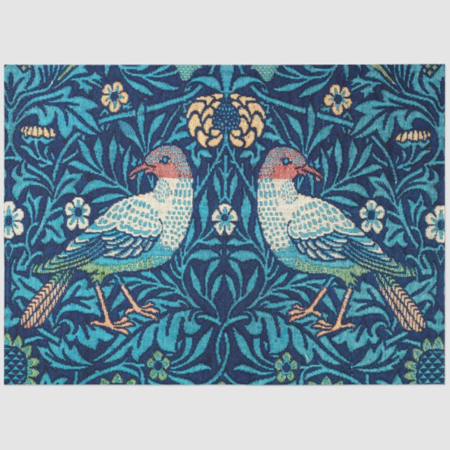 Vögel, William Morris Seidenpapier (Vorderseite)